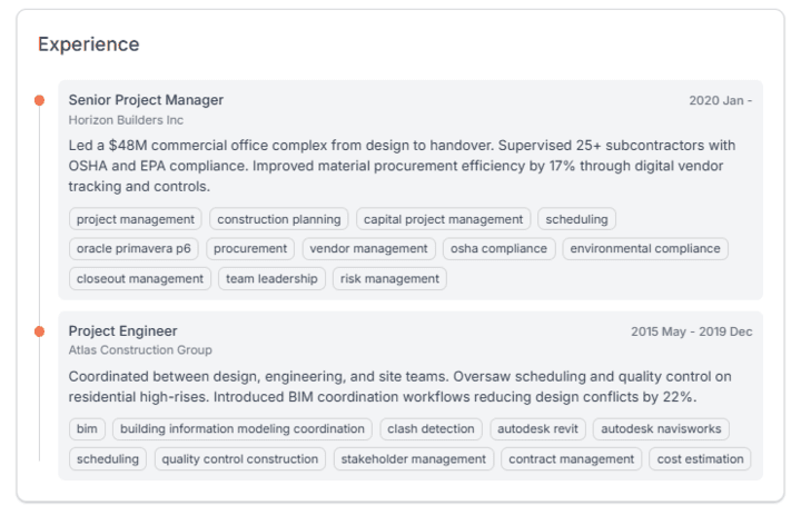 Skills verification dashboard showing certificates and blockchain validation